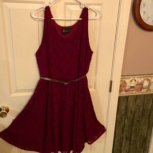 Lane Bryant stretchy lace skater dress
